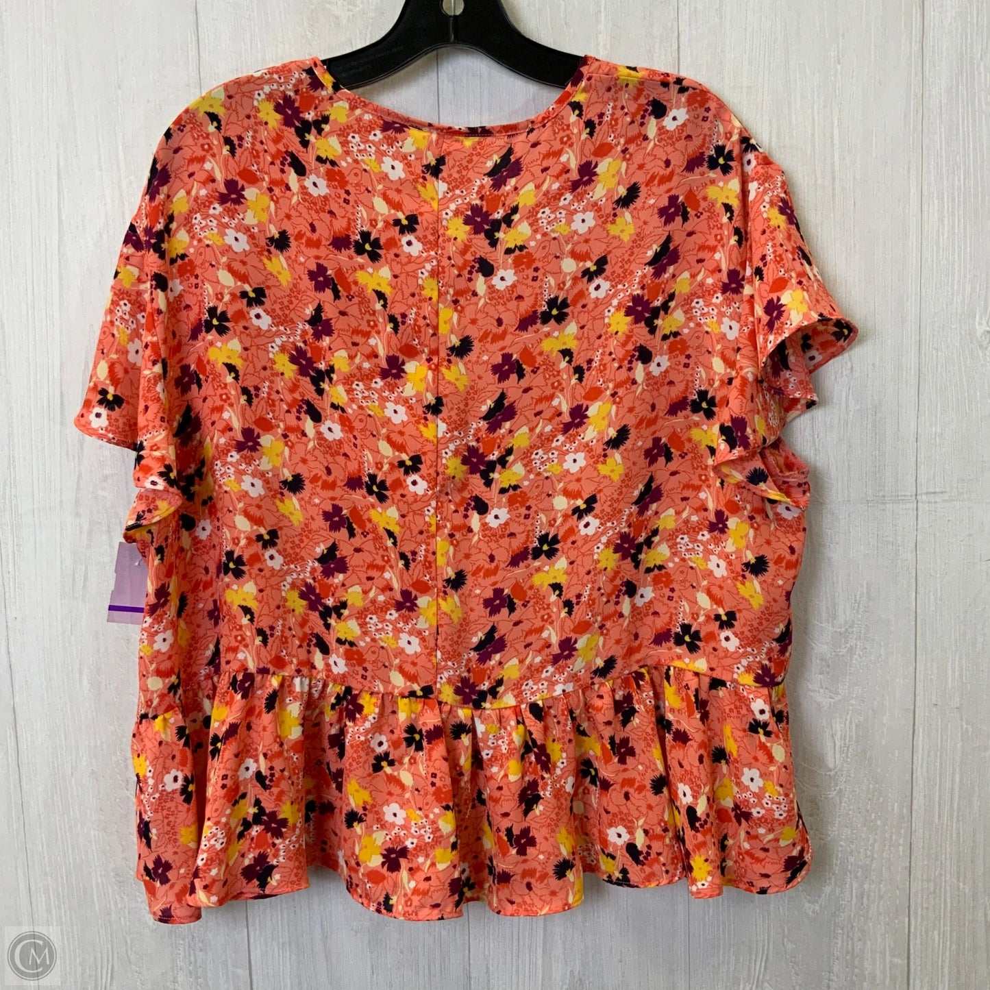 Top Short Sleeve By Gap In Coral, Size: Xl