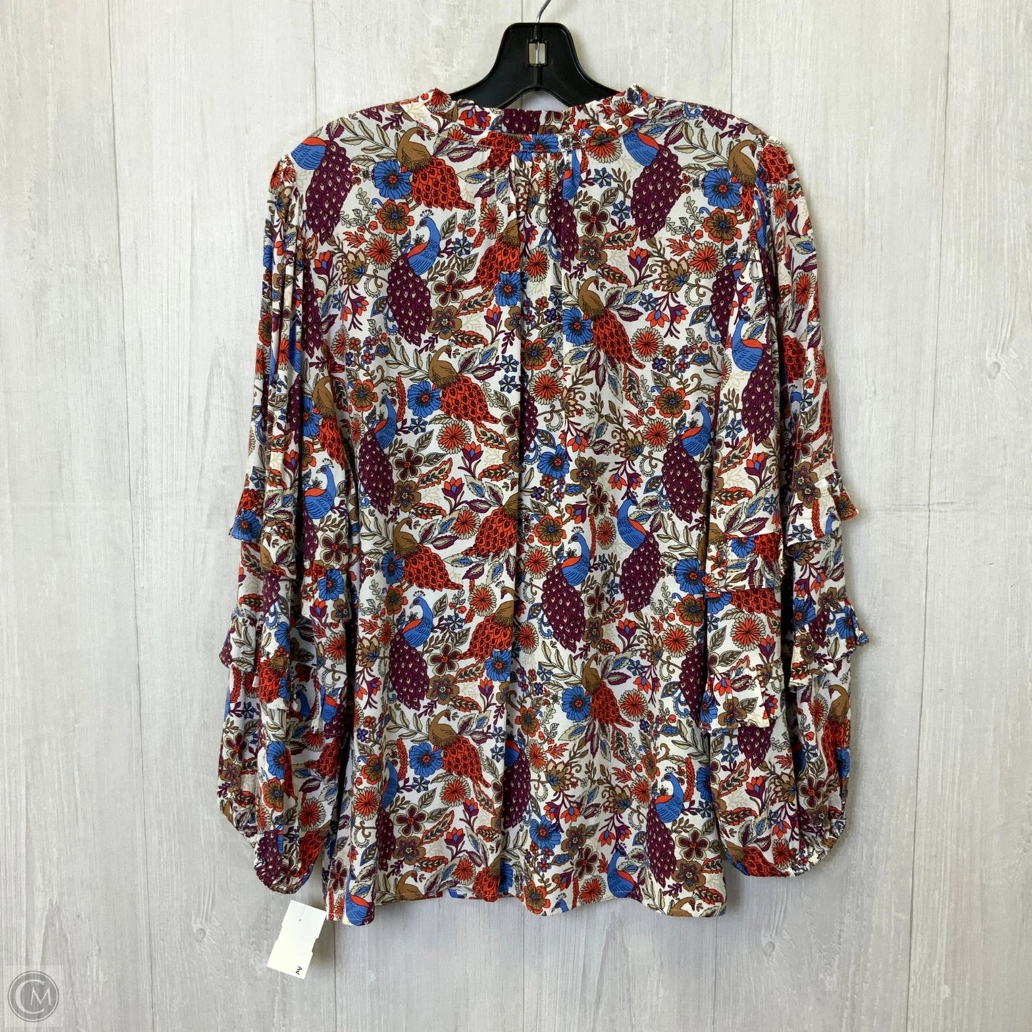 Top Long Sleeve By Loft In Multi-colored, Size: L