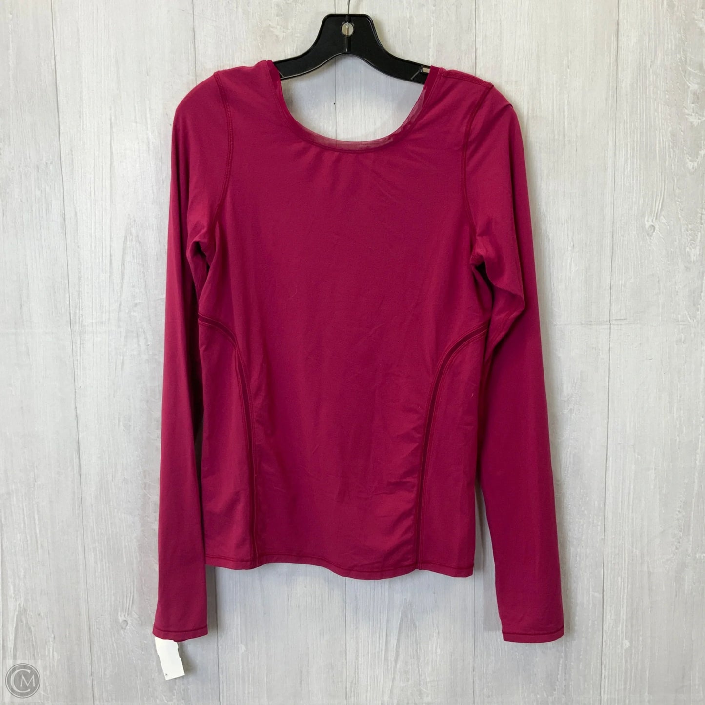 Athletic Top Long Sleeve Crewneck By Lululemon In Pink, Size: M