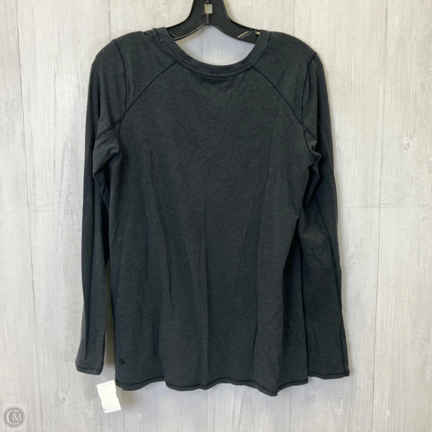 Athletic Top Long Sleeve Crewneck By Lululemon In Grey, Size: 8