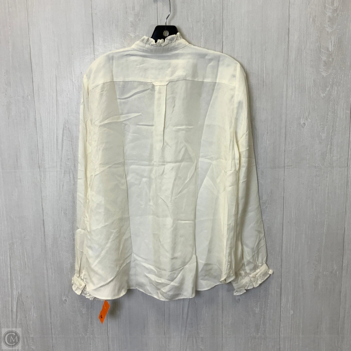 Top Long Sleeve By J. Crew In Cream, Size: L