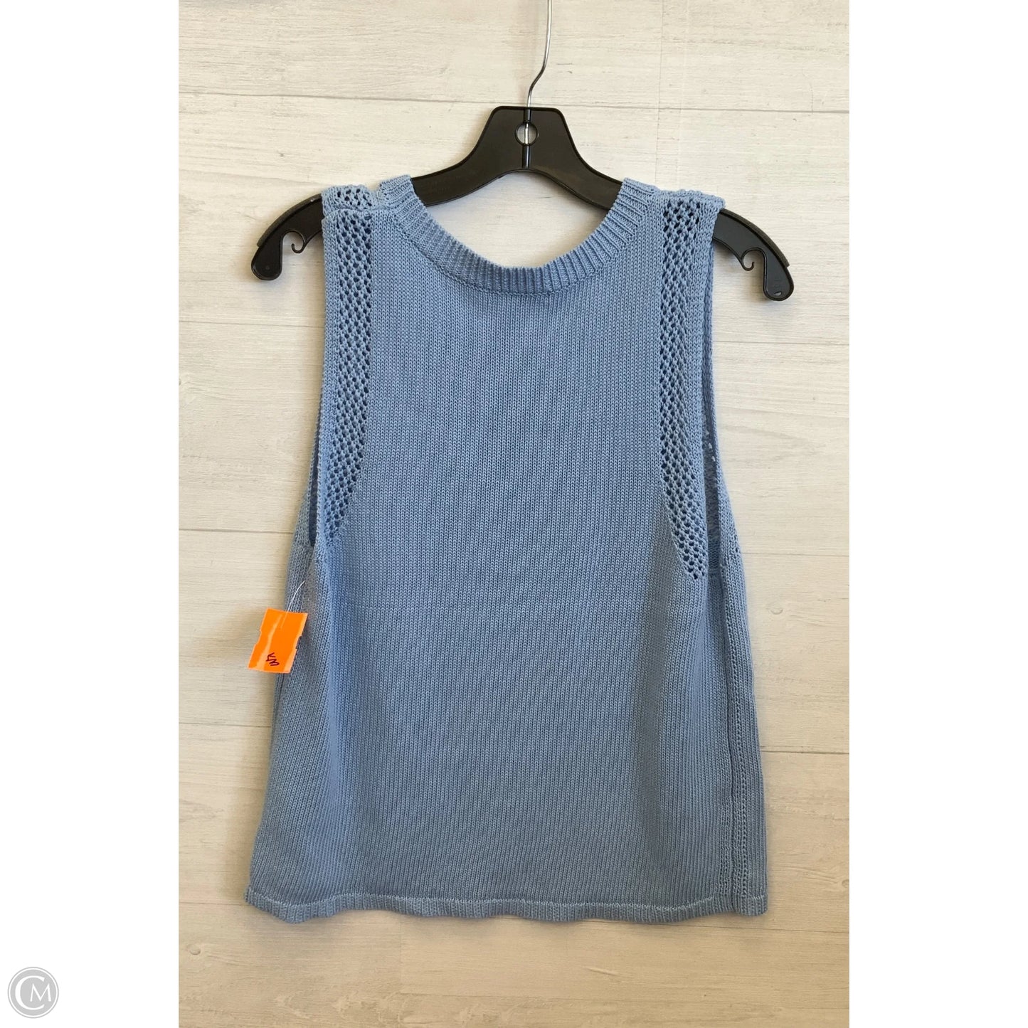 Vest Sweater By Max Studio In Blue, Size: L