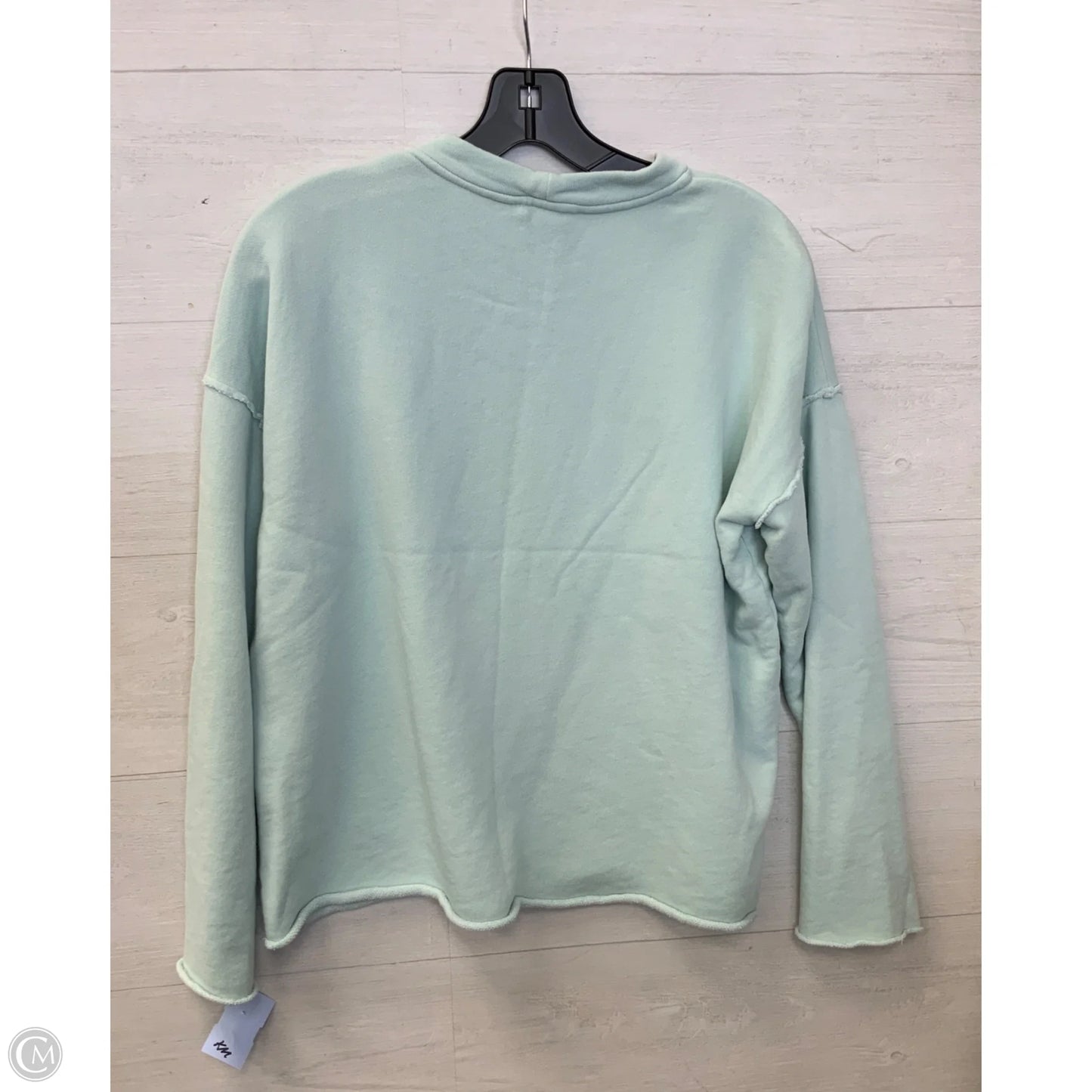 Sweatshirt Crewneck By Eileen Fisher In Teal, Size: Xxs