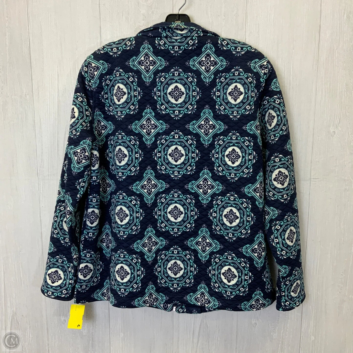 Jacket Puffer & Quilted By Allison Daley In Blue, Size: L