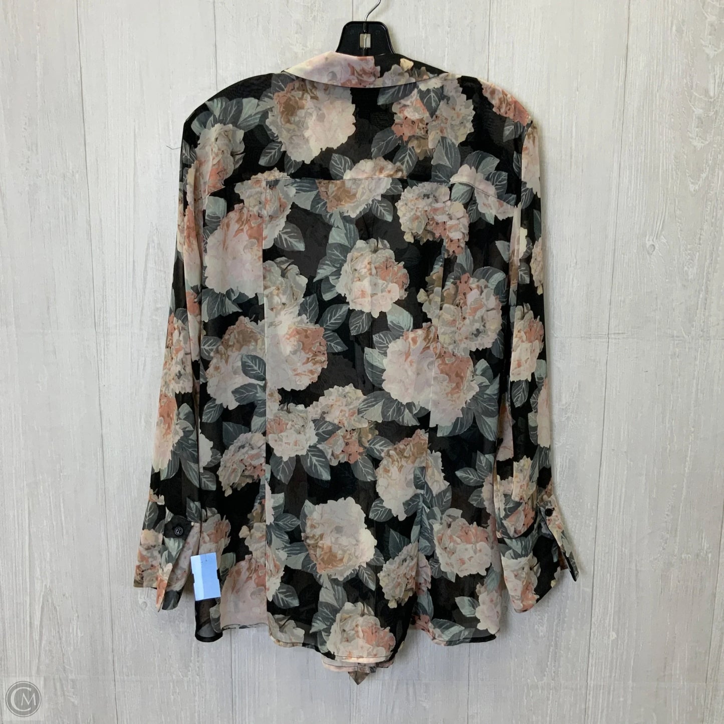 Blouse Long Sleeve By Inc In Floral Print, Size: 1x