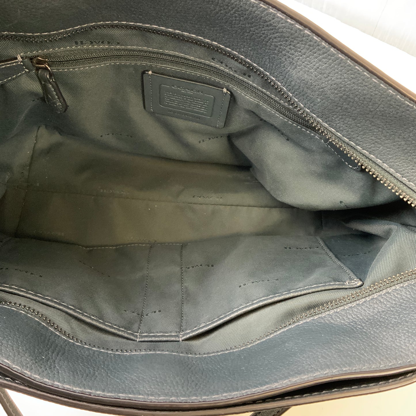 Handbag Designer By Coach In Slate Grey`, Size:Medium