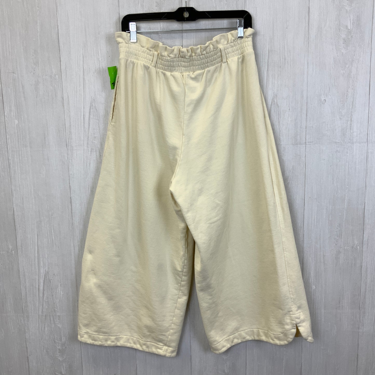 Pants Cropped By H&M In Cream, Size:L