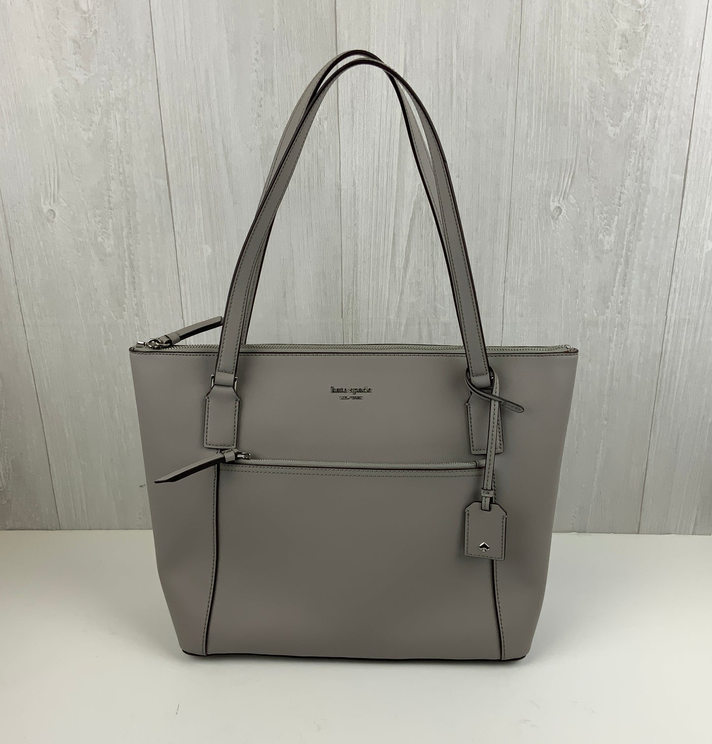 Handbag Designer By Kate Spade In Grey, Size:Large
