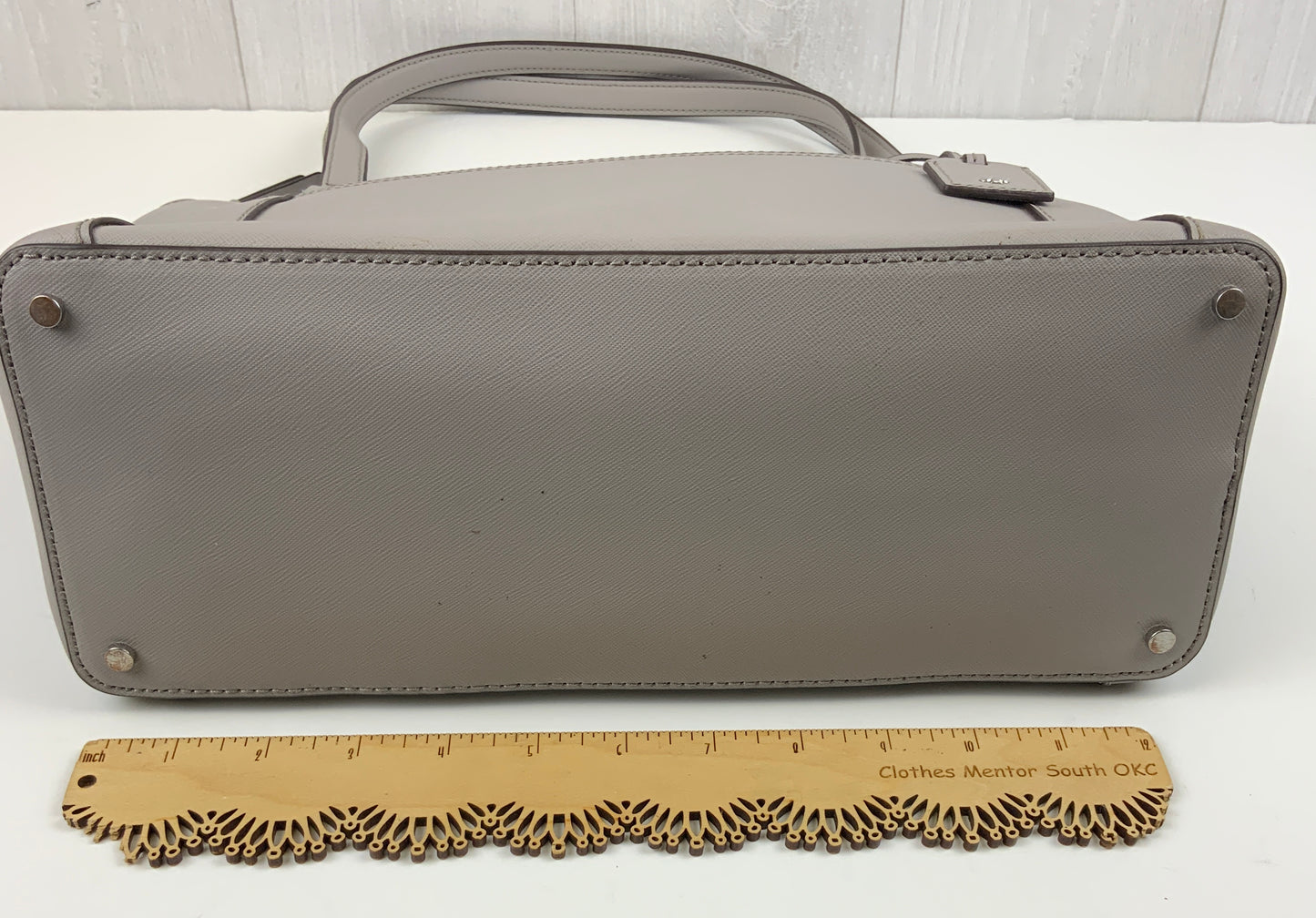 Handbag Designer By Kate Spade In Grey, Size:Large
