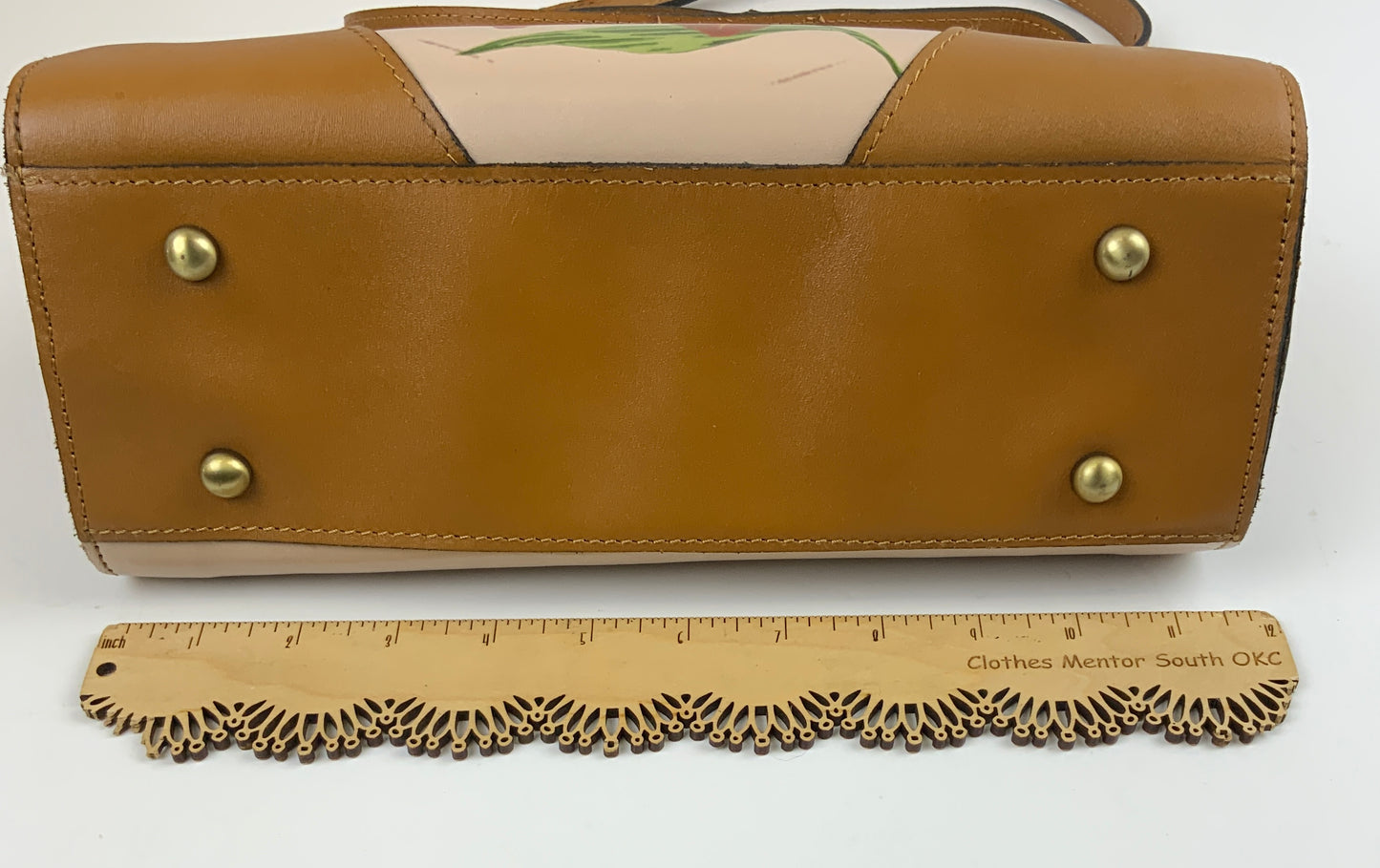 Handbag Designer By Patricia Nash In Brown & Cream, Size:Medium