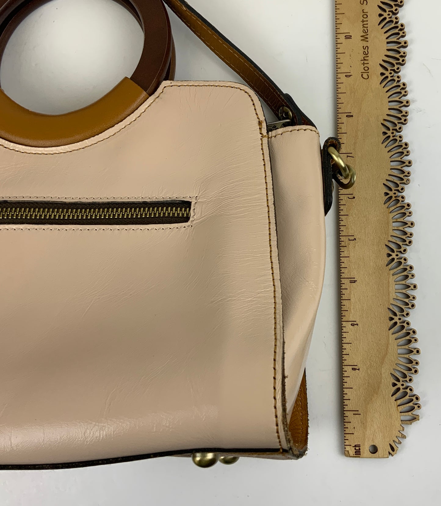 Handbag Designer By Patricia Nash In Brown & Cream, Size:Medium