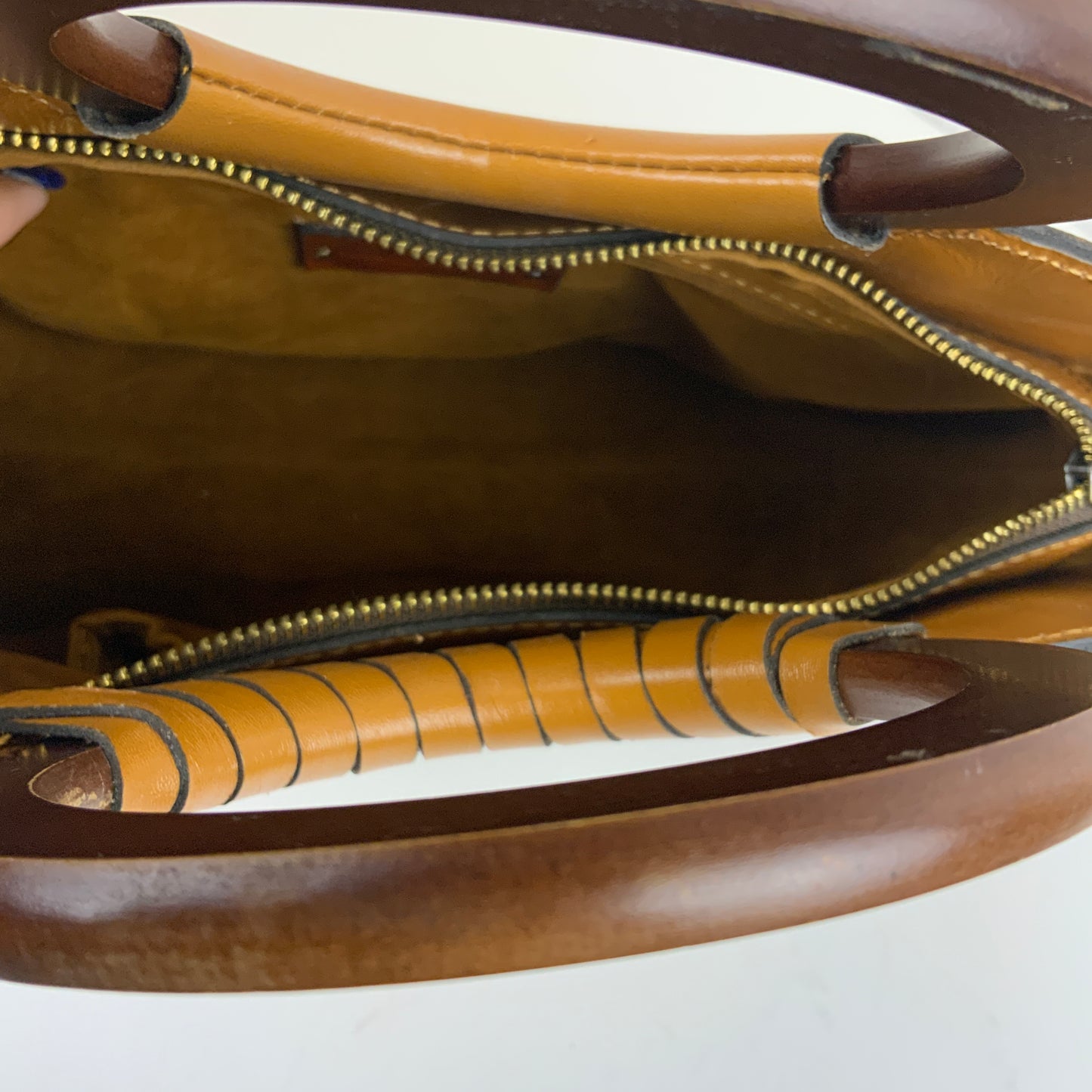 Handbag Designer By Patricia Nash In Brown & Cream, Size:Medium