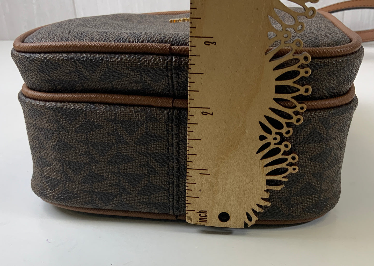 Crossbody Designer By Michael Kors Collection In Brown, Size:Medium