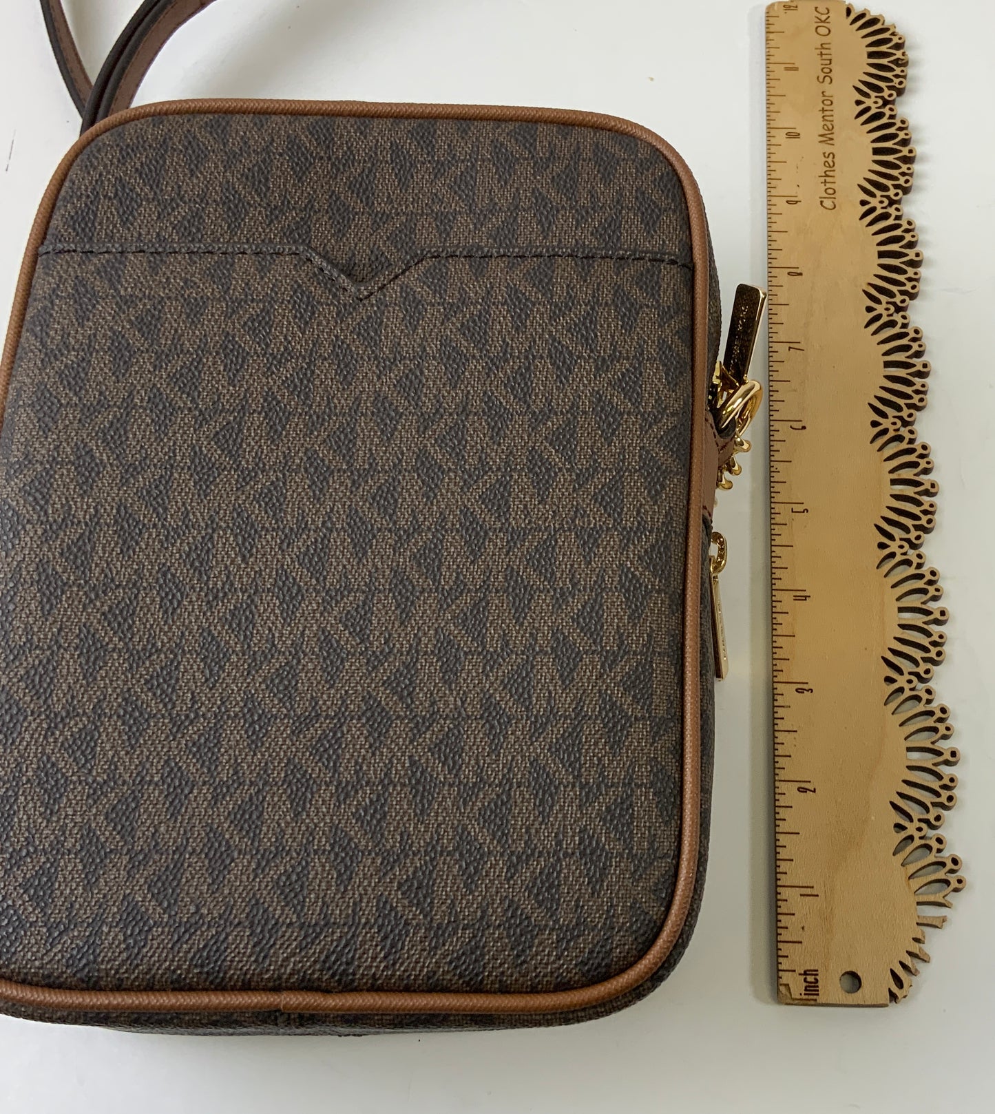 Crossbody Designer By Michael Kors Collection In Brown, Size:Medium