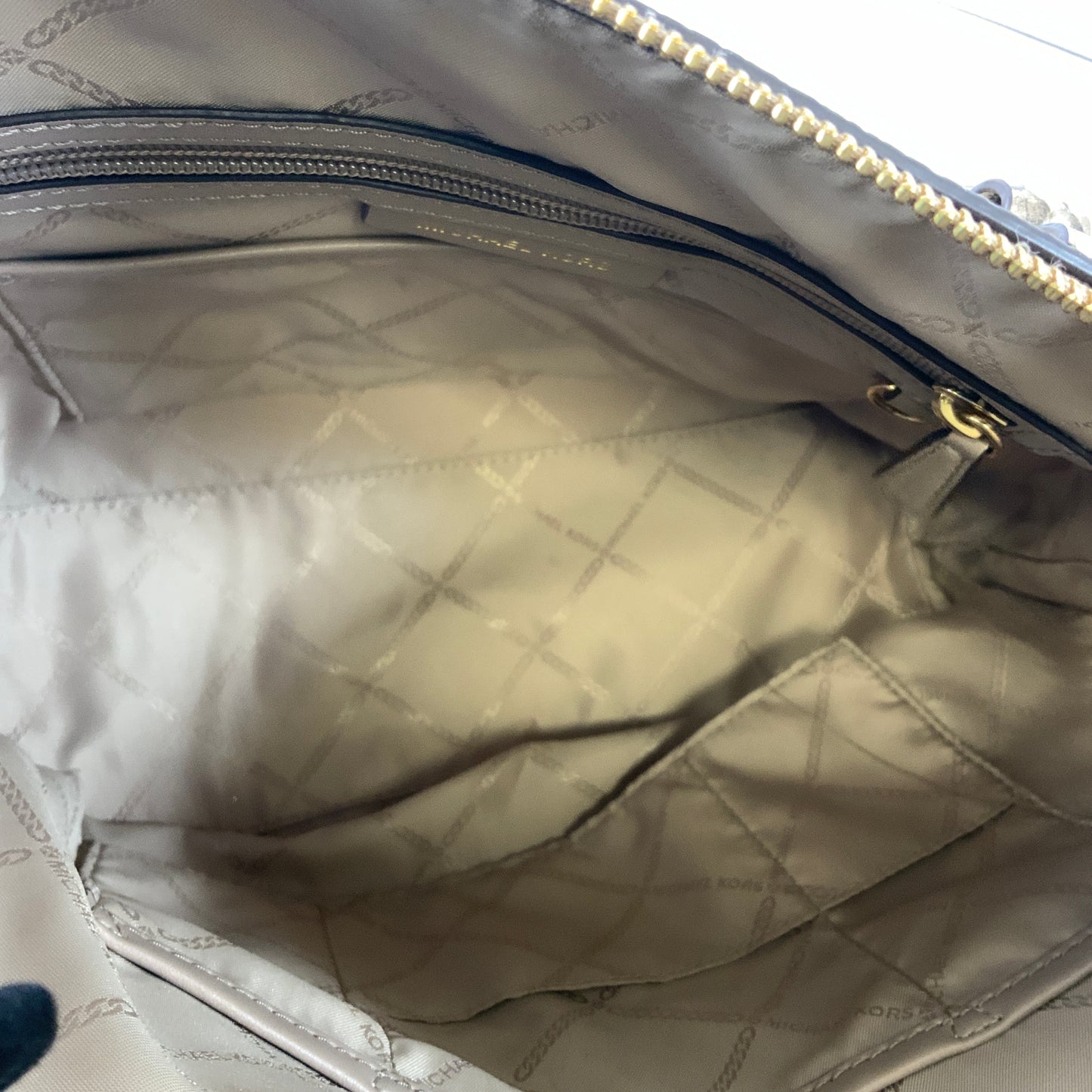 Handbag Designer By Michael Kors Collection In Snakeskin Print, Size:Medium