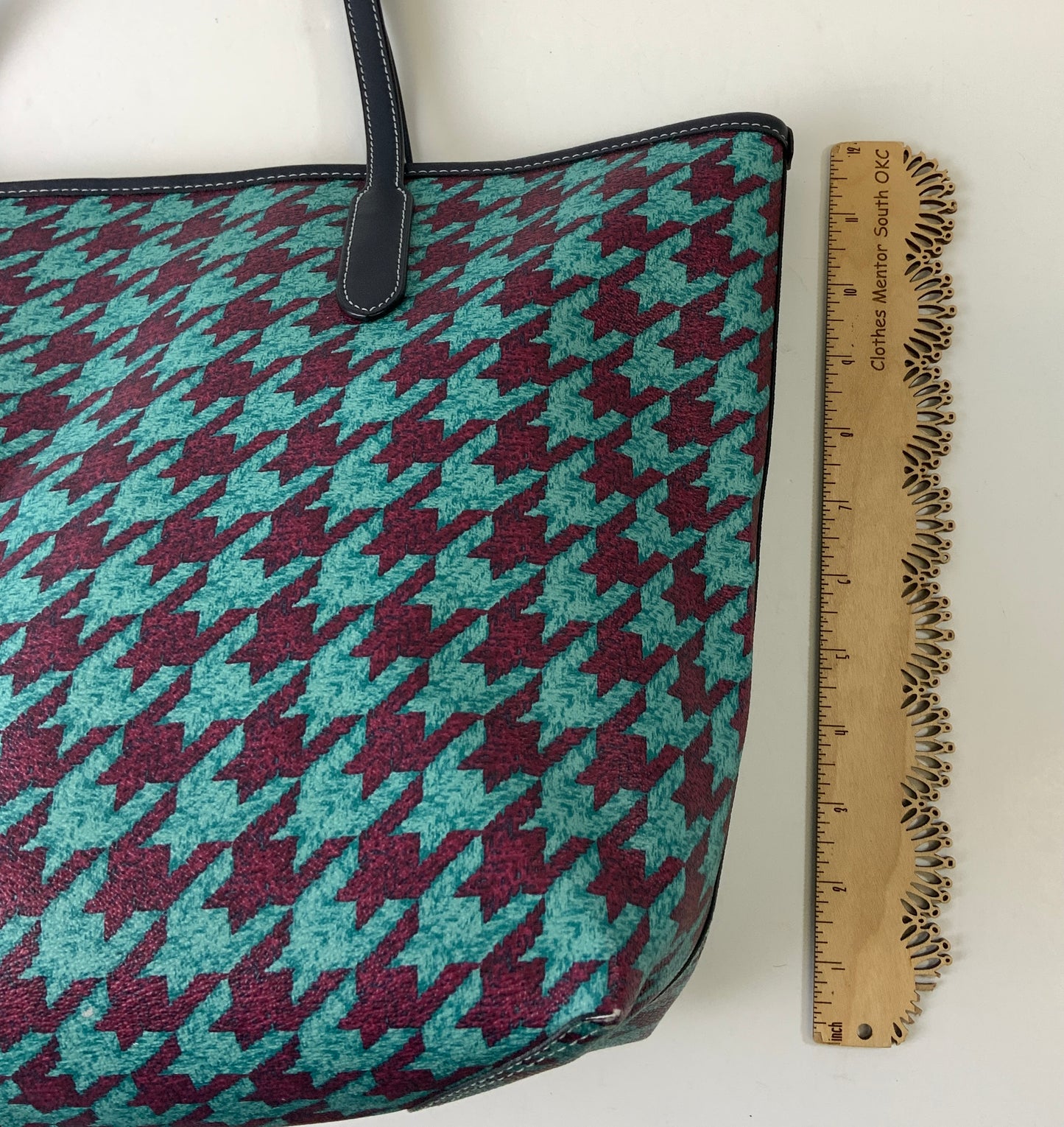 Handbag Designer By Coach In Blue & Purple, Size:Large