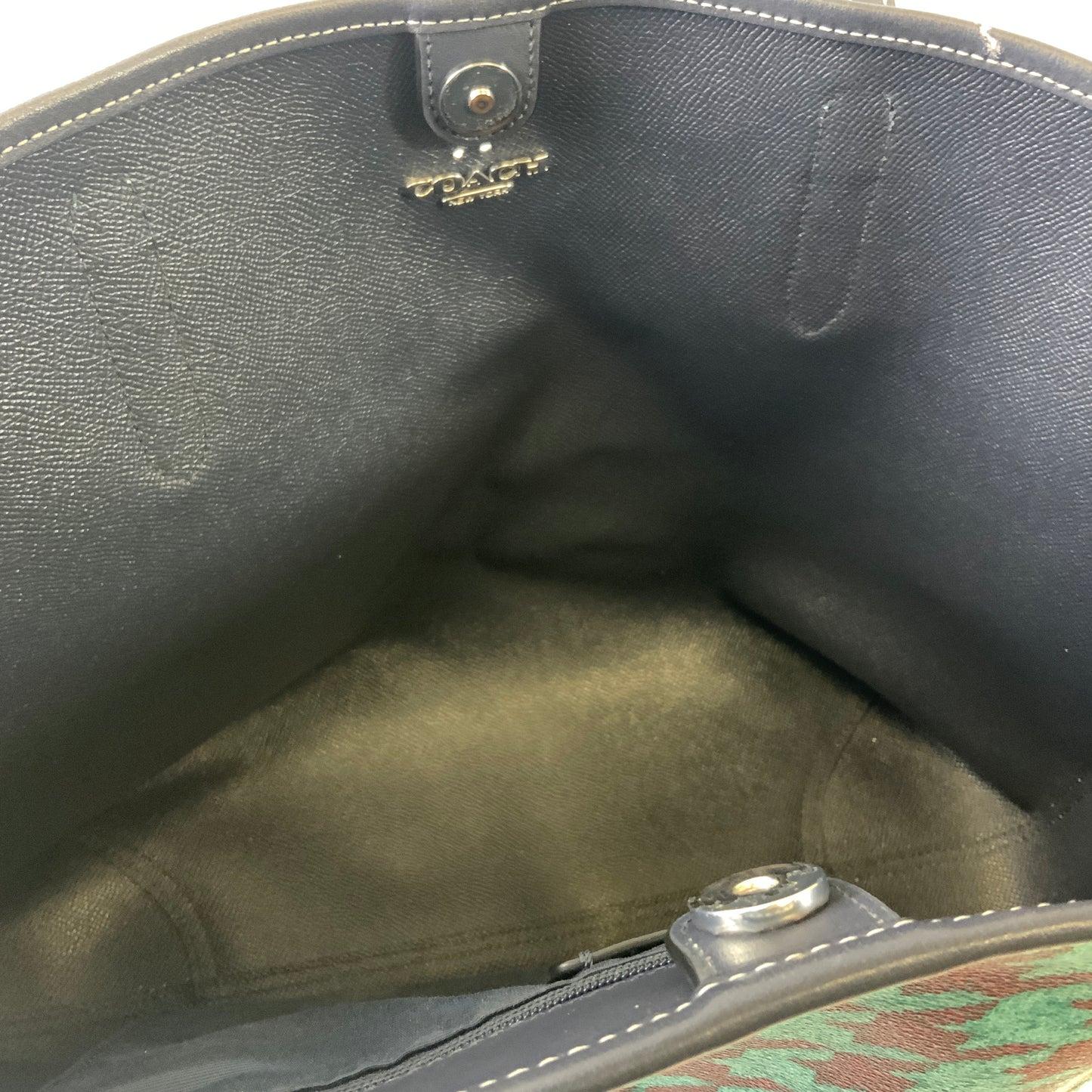 Handbag Designer By Coach In Blue & Purple, Size:Large