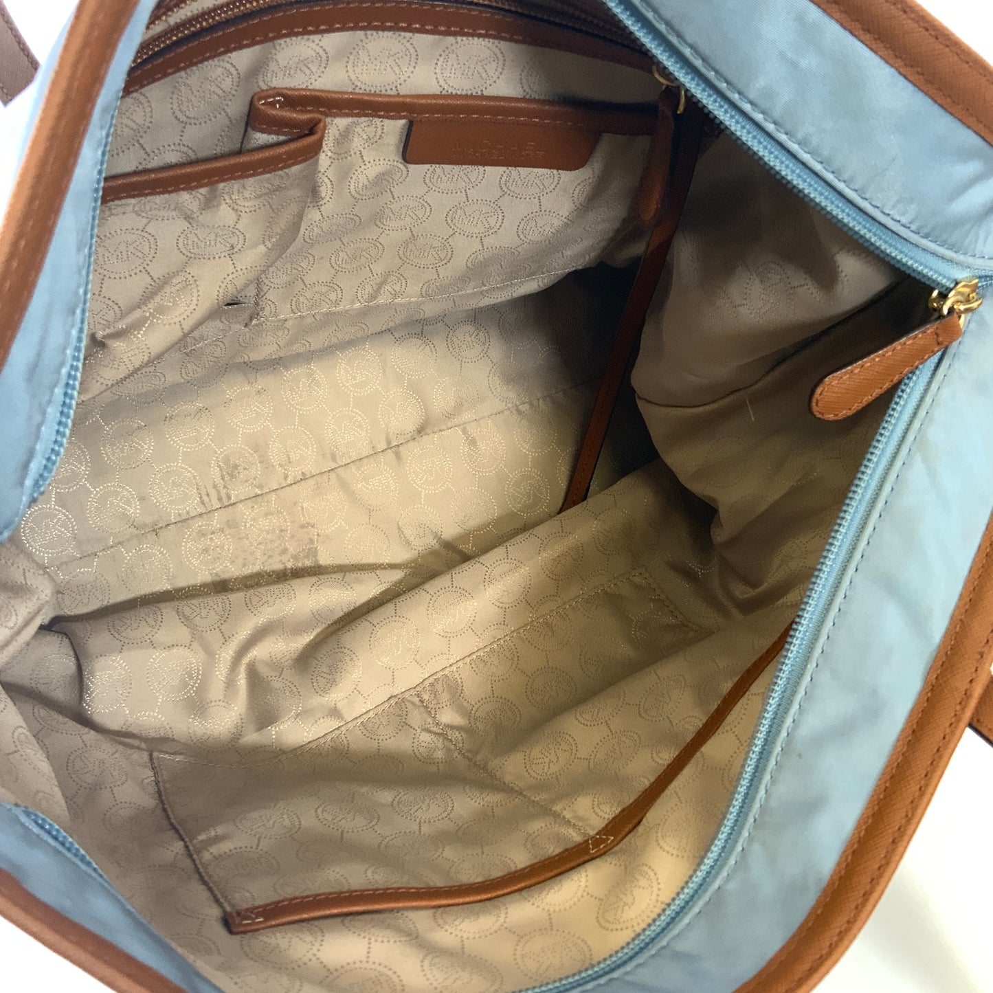 Handbag Designer By Michael Kors In Blue, Size:Medium