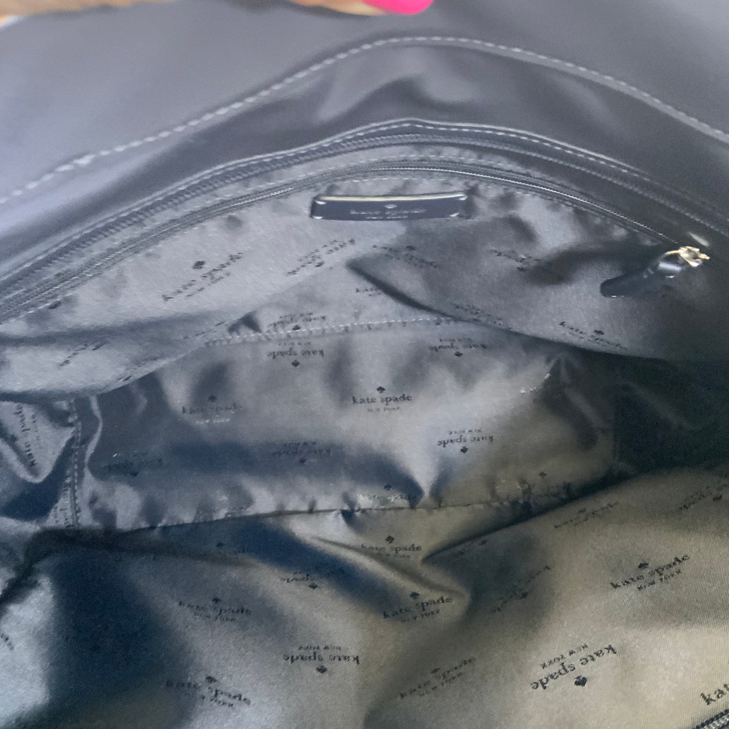 Handbag Designer By Kate Spade In Navy, Size:Large