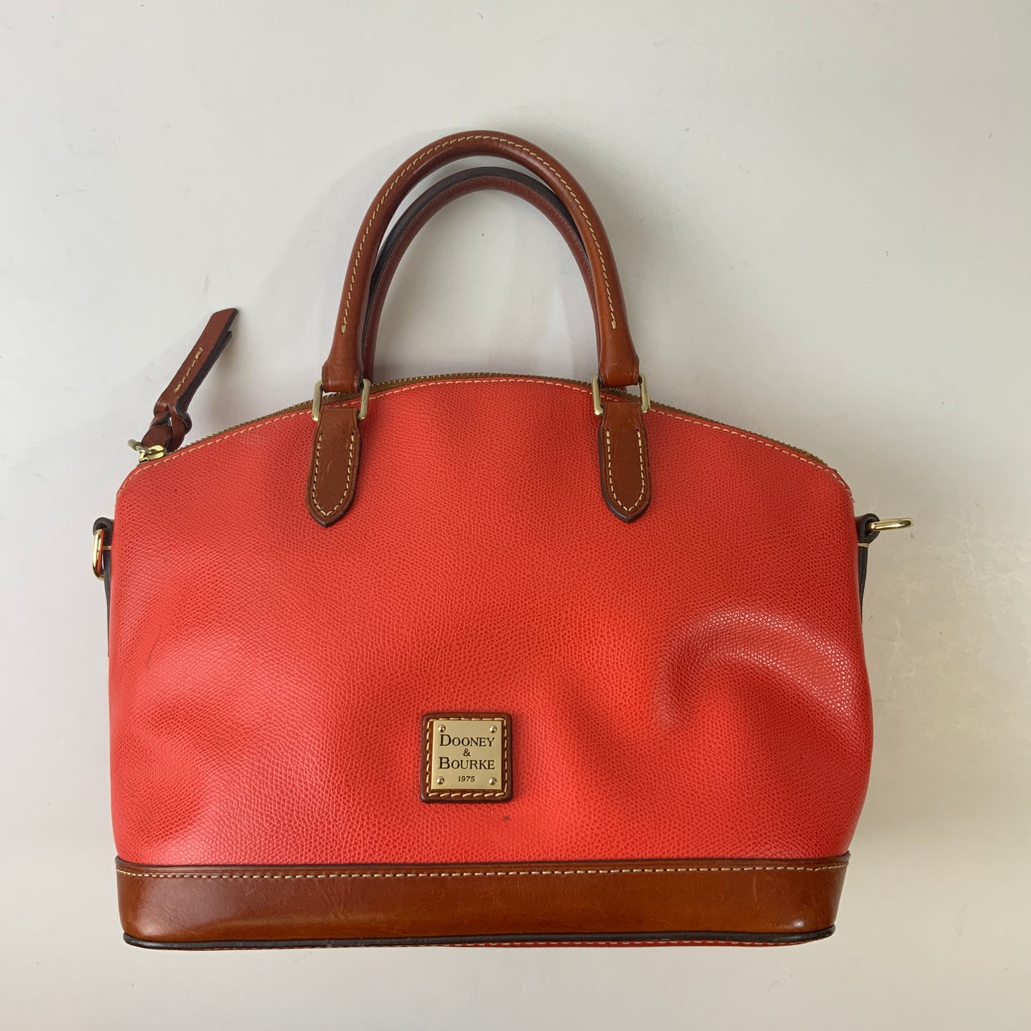 Handbag Designer By Dooney And Bourke In Orange, Size:Small