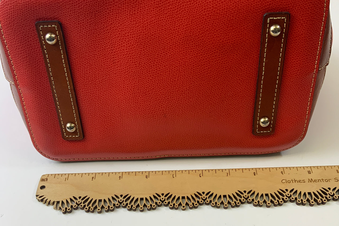 Handbag Designer By Dooney And Bourke In Orange, Size:Small