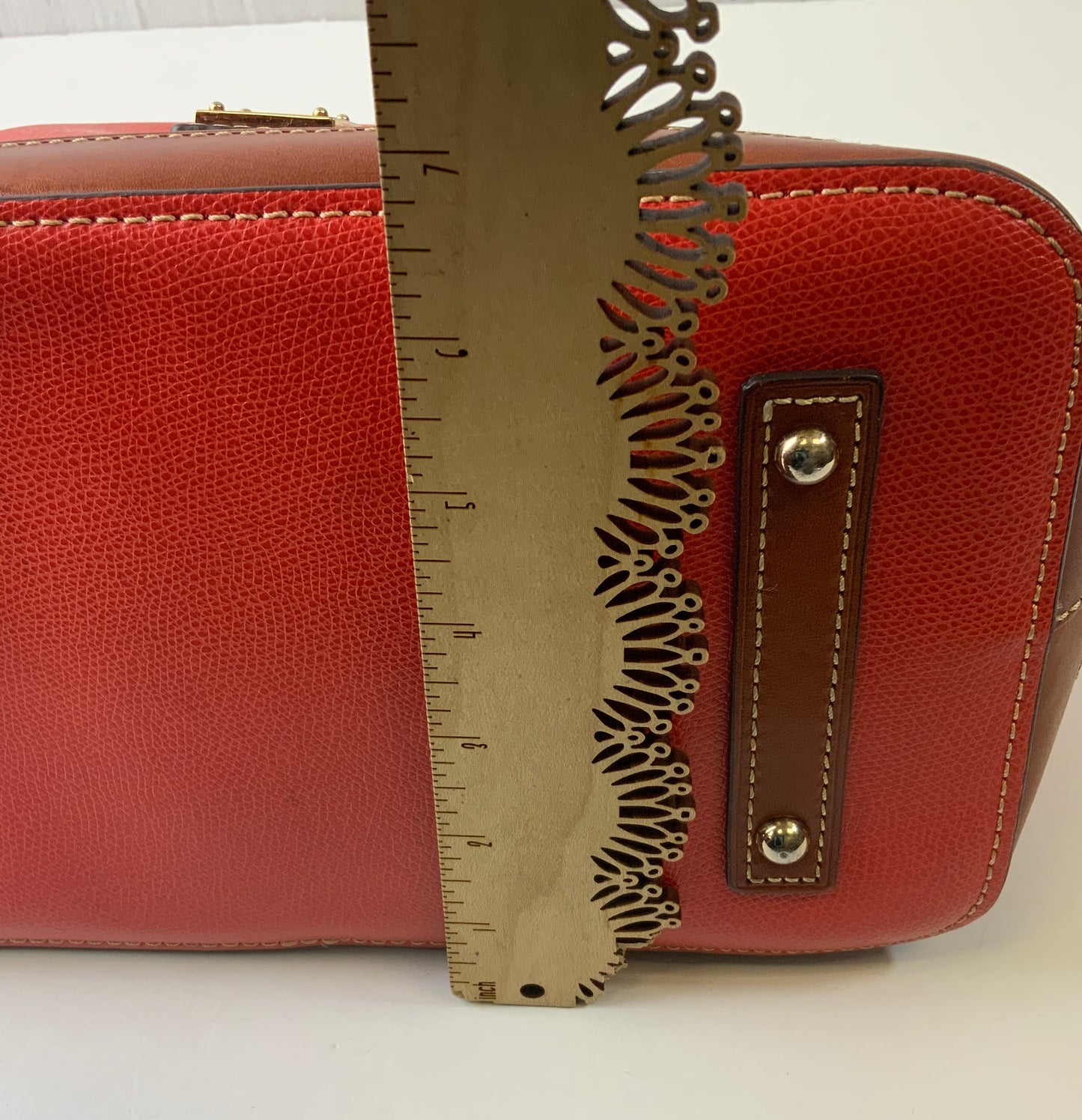 Handbag Designer By Dooney And Bourke In Orange, Size:Small