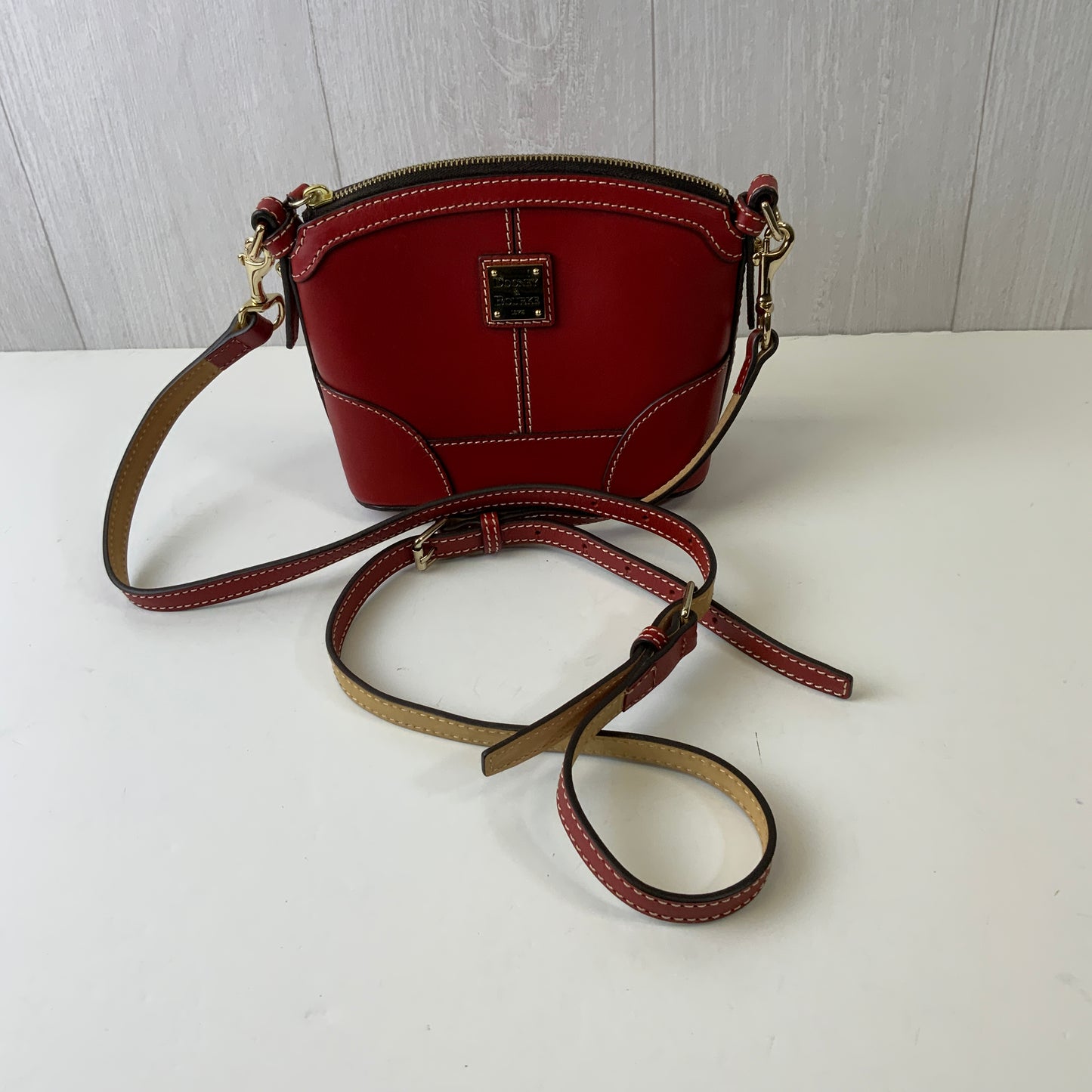 Crossbody Designer By Dooney And Bourke In Red, Size:Small