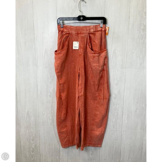 Pants Wide Leg By Free People In Orange, Size: Xs