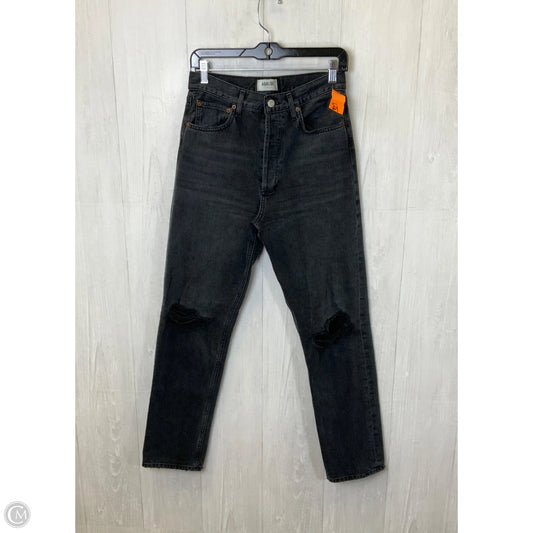 Jeans Boyfriend By Agolde In Black Denim, Size: 4