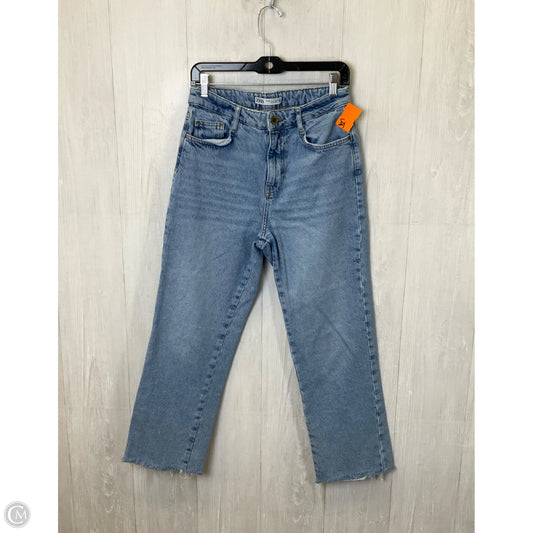 Jeans Boyfriend By Zara In Blue Denim, Size: 6