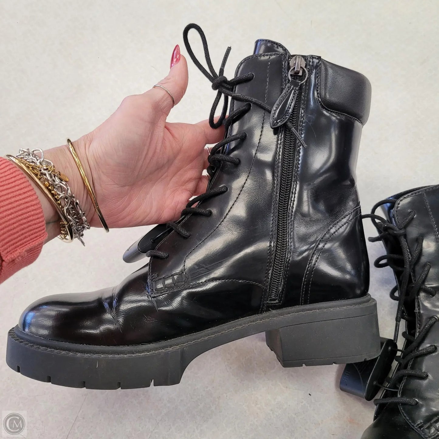 Boots Designer By Coach In Black, Size: 8