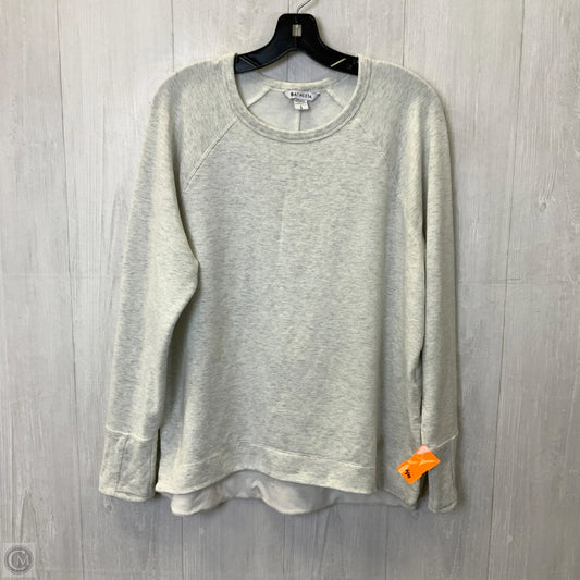 Athletic Top Long Sleeve Crewneck By Athleta In Grey, Size: L