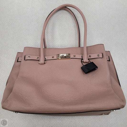 Handbag Leather By Michael By Michael Kors, Size: Large