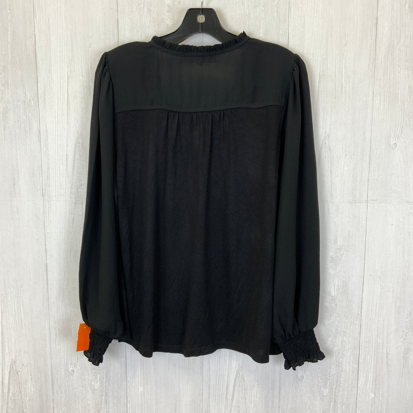 Blouse Long Sleeve By Loft In Black, Size: M