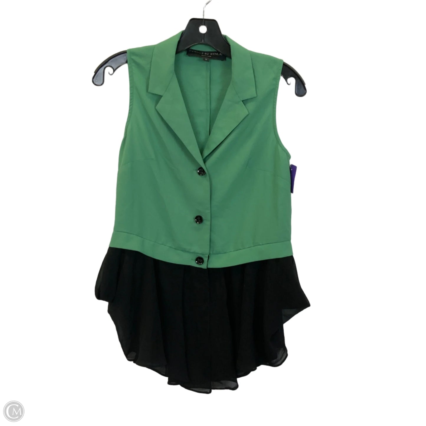 Top Sleeveless By Clothes Mentor In Green, Size: Xxs