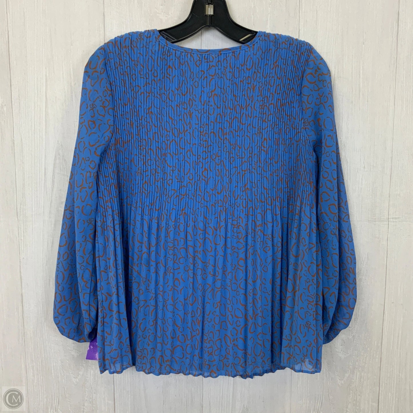 Top 3/4 Sleeve By Nine West Apparel In Blue, Size: Xs