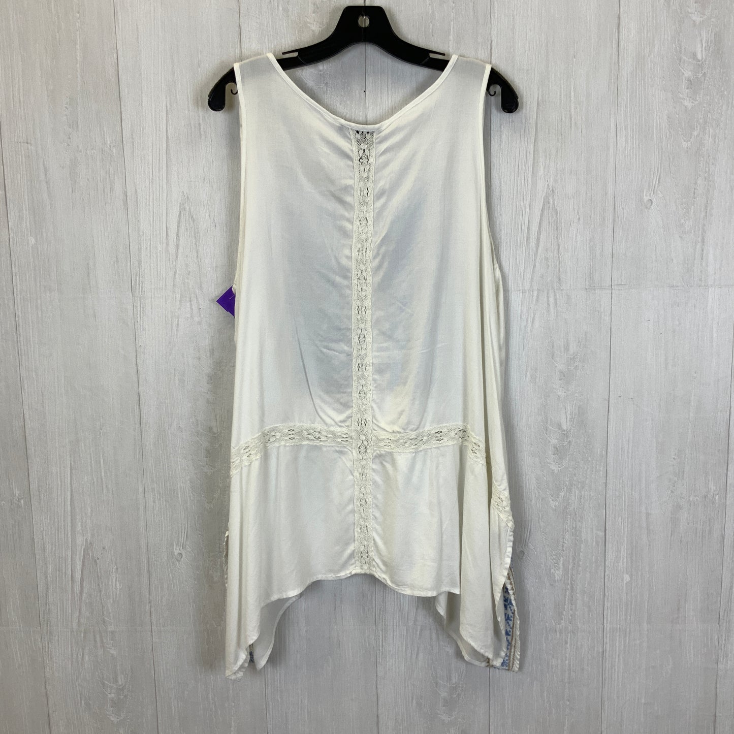 White Tank Top Karen Kane, Size Xl