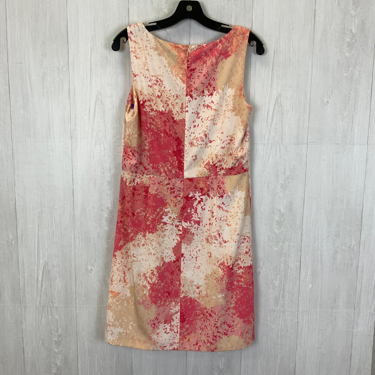 Orange & Pink Dress Casual Short Loft, Size M