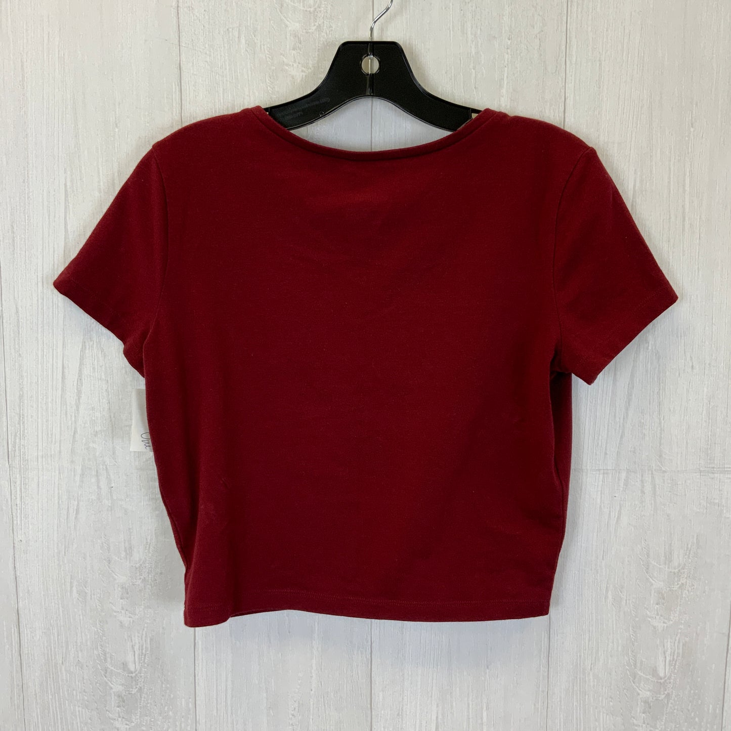 Top Short Sleeve Basic By Wild Fable In Red, Size: L