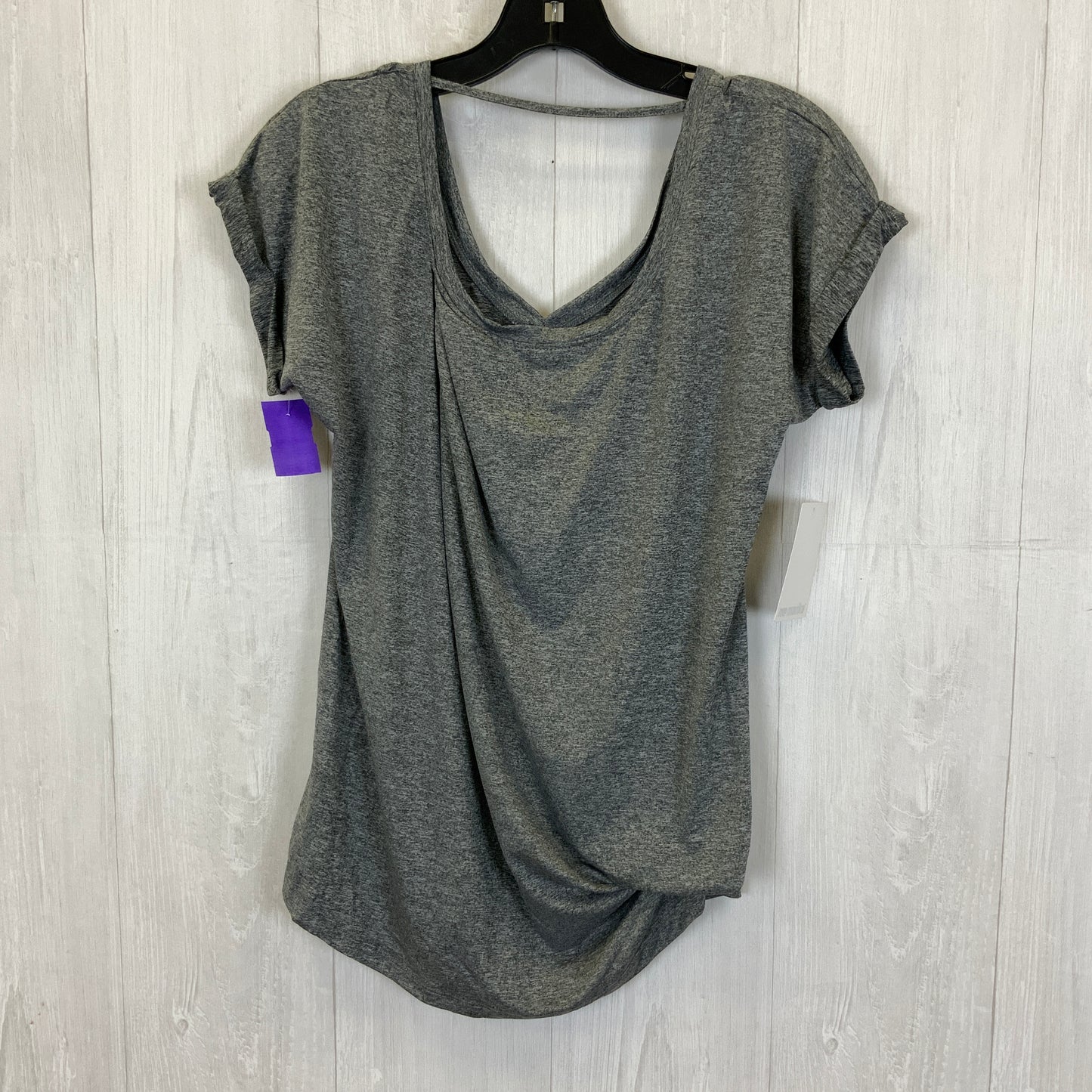 Grey Athletic Top Short Sleeve Marika, Size S