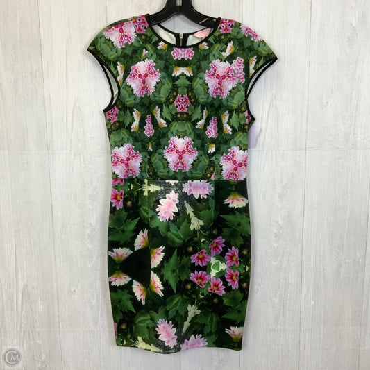 Dress Casual Short By Ted Baker In Green & Pink, Size: Xs