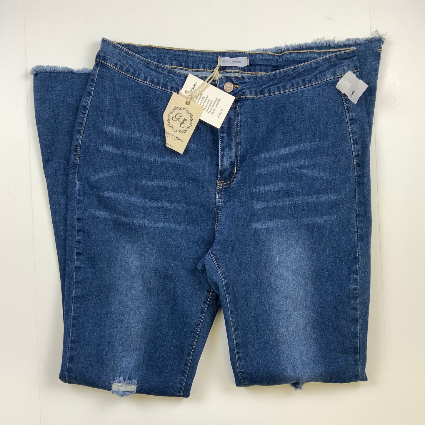 Jeans Flared By Clothes Mentor In Blue Denim, Size: 12