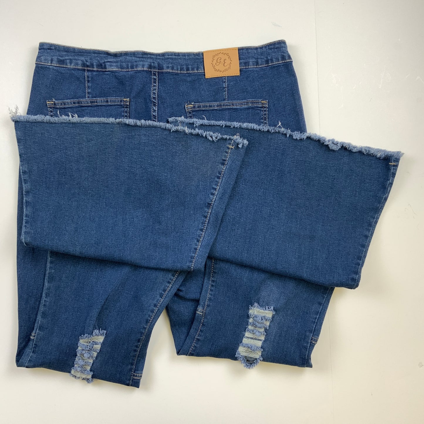 Jeans Flared By Clothes Mentor In Blue Denim, Size: 12