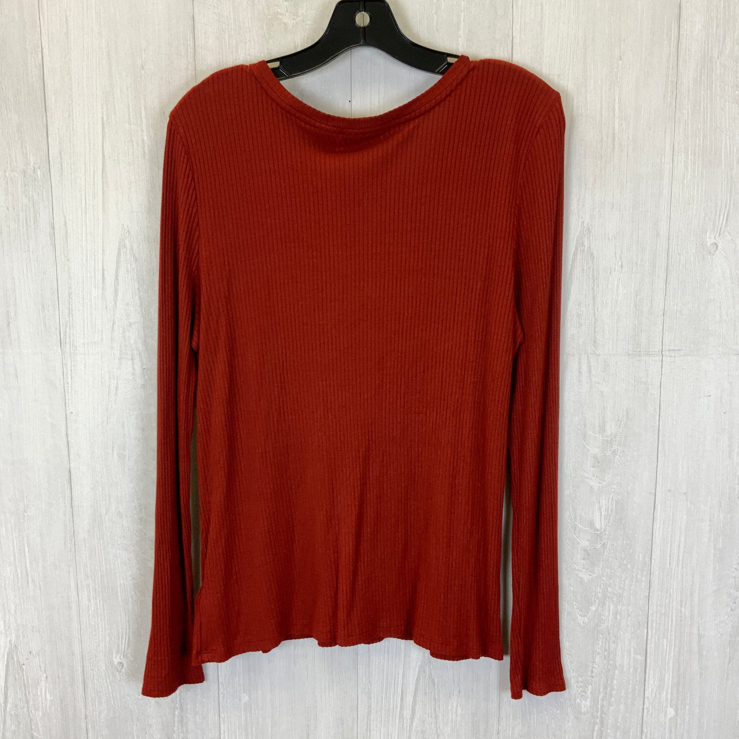 Top Long Sleeve Basic By Rachel Zoe In Orange, Size: Xl