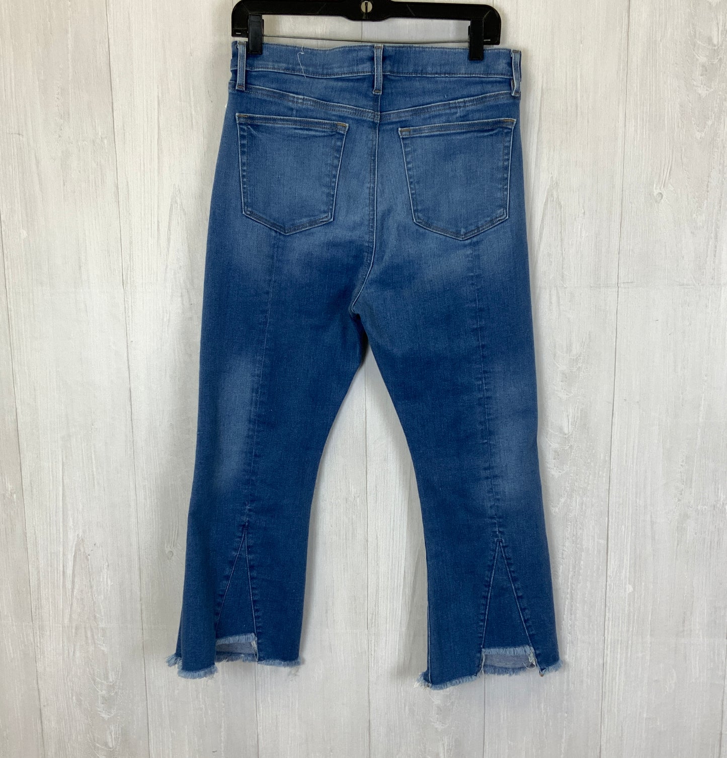 Jeans Cropped By Loft In Blue Denim, Size: 12