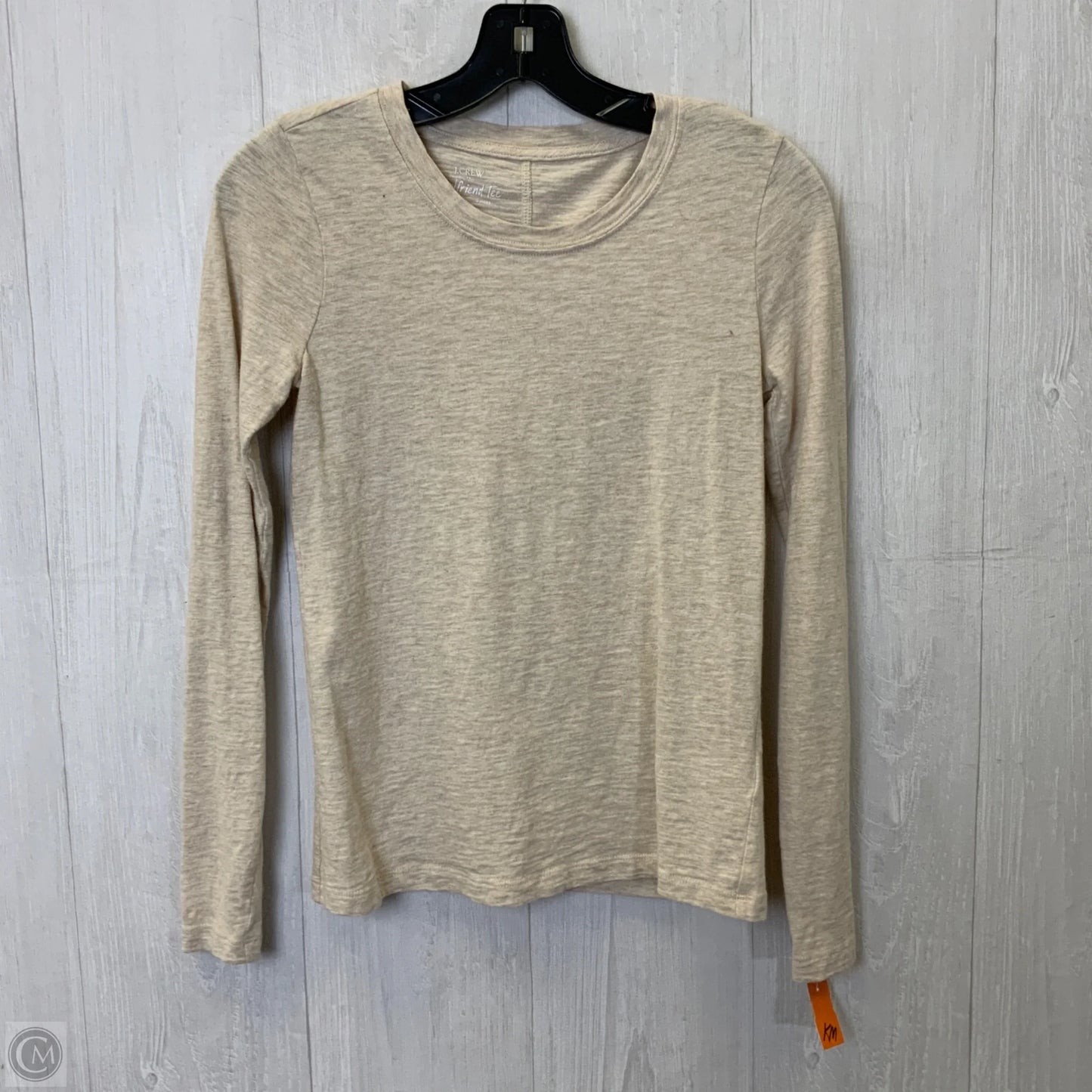 Top Long Sleeve By J. Crew In Cream, Size: Xs
