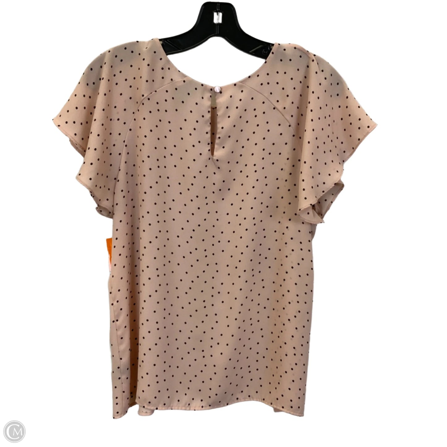 Top Short Sleeve By Worthington In Peach, Size: Lp