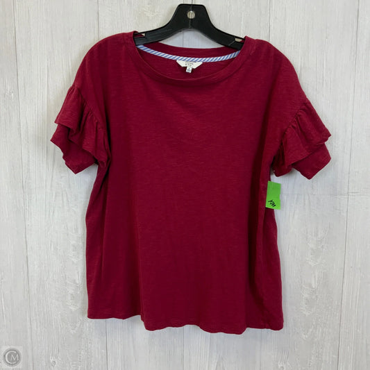 Top Short Sleeve Basic By Crown And Ivy In Maroon, Size: S