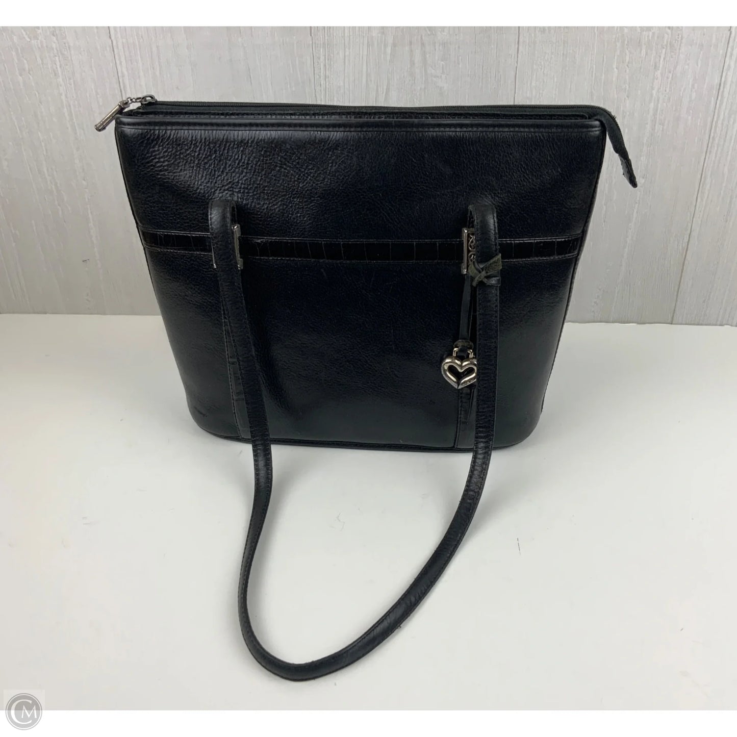 Handbag Leather By Brighton, Size: Medium