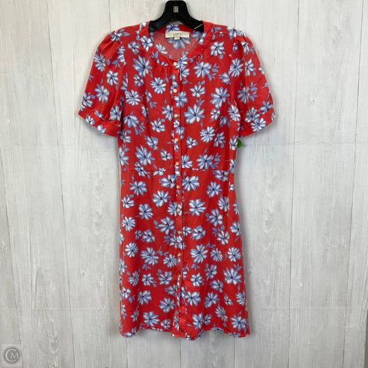 Dress Casual Short By Loft In Coral, Size: Xxs